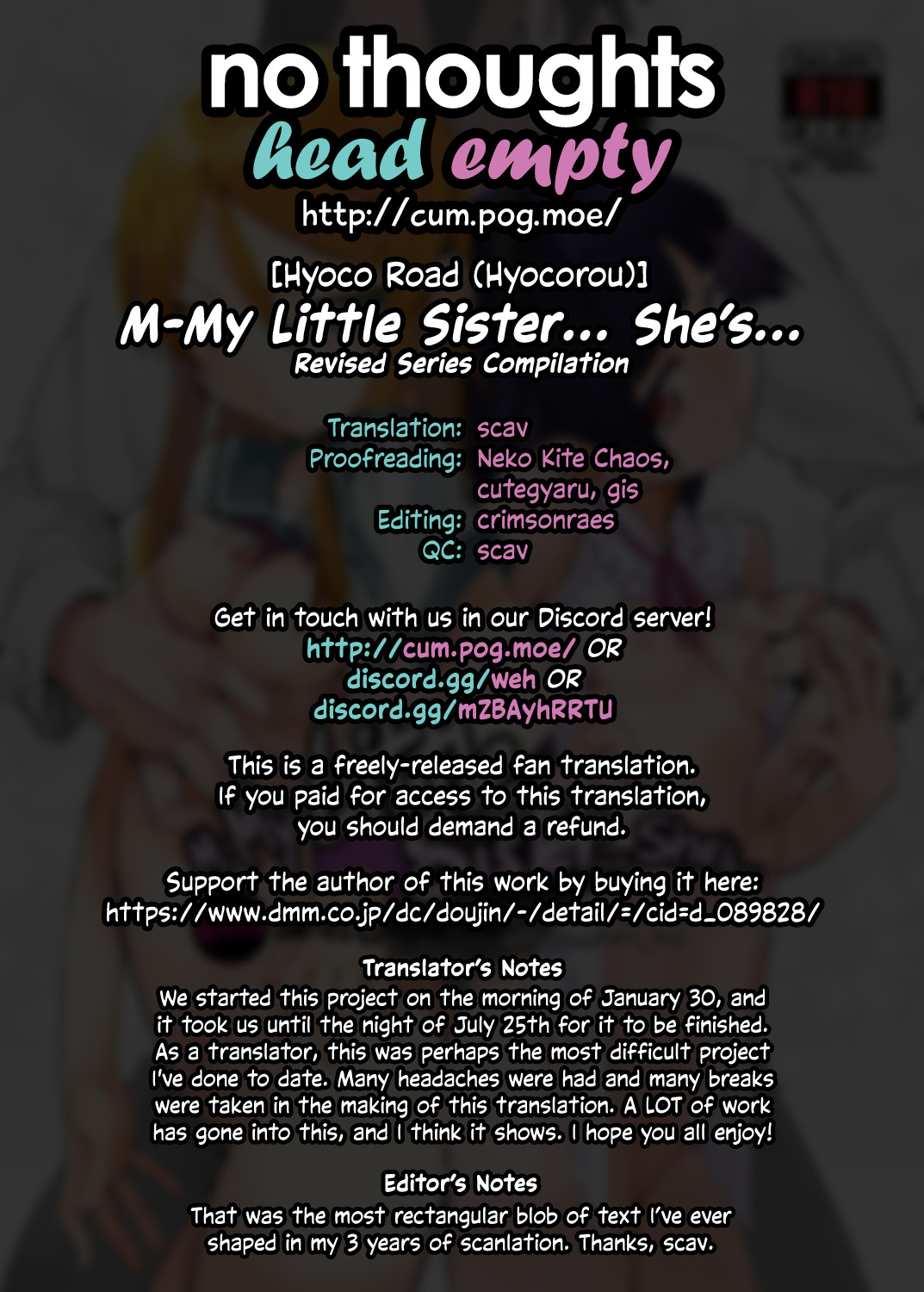 Hentai Manga Comic-M- My Little Sister... She's... Revised Series Compilation-Read-184